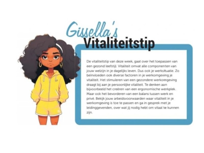 Vitaliteitstip Gissella Arends