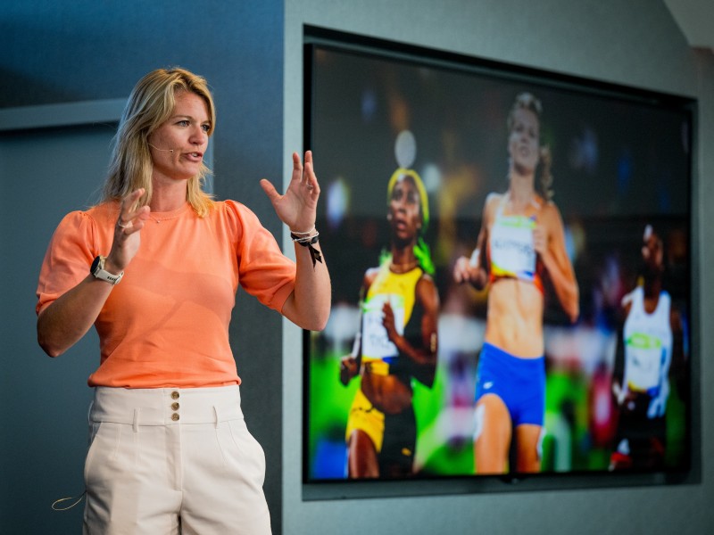 Dafne Schippers op het Beweeg Festival