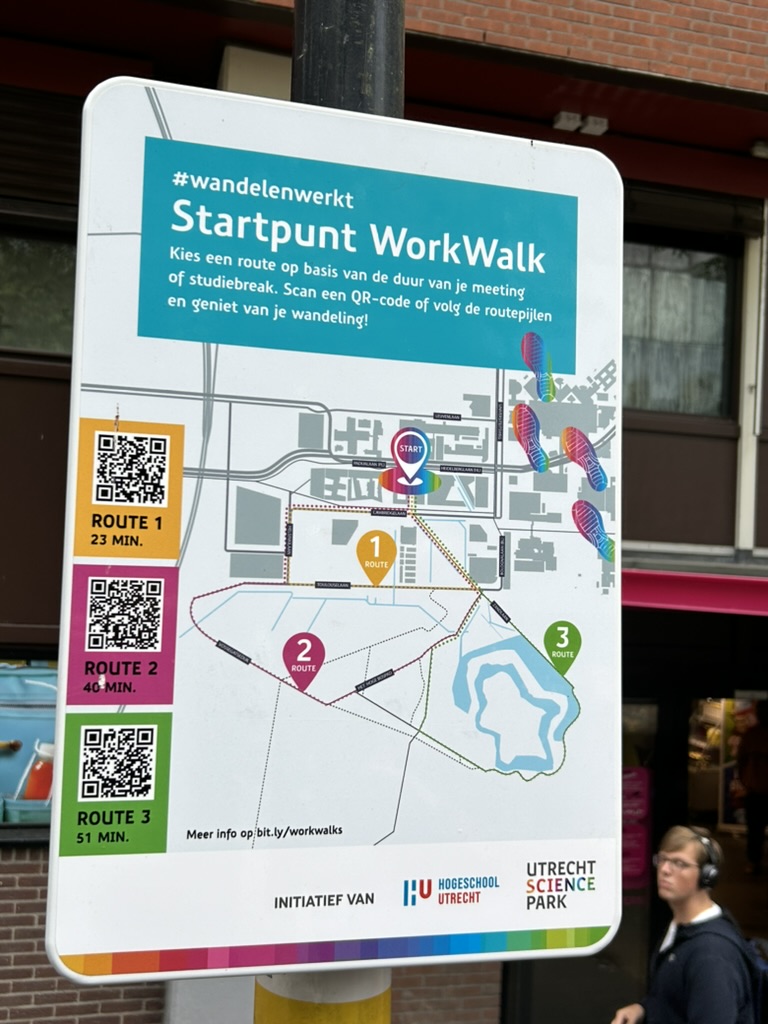 WorkWalk - een van de interventies om werknemers meer te laten bewegen. WorkWalk - een van de interventies om werknemers meer te laten bewegen.